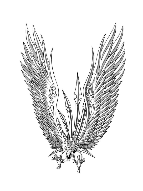 coloriage bakugan skyress de ventus